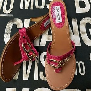 Pink Sandals 7.5 Steve Madden Blaynne